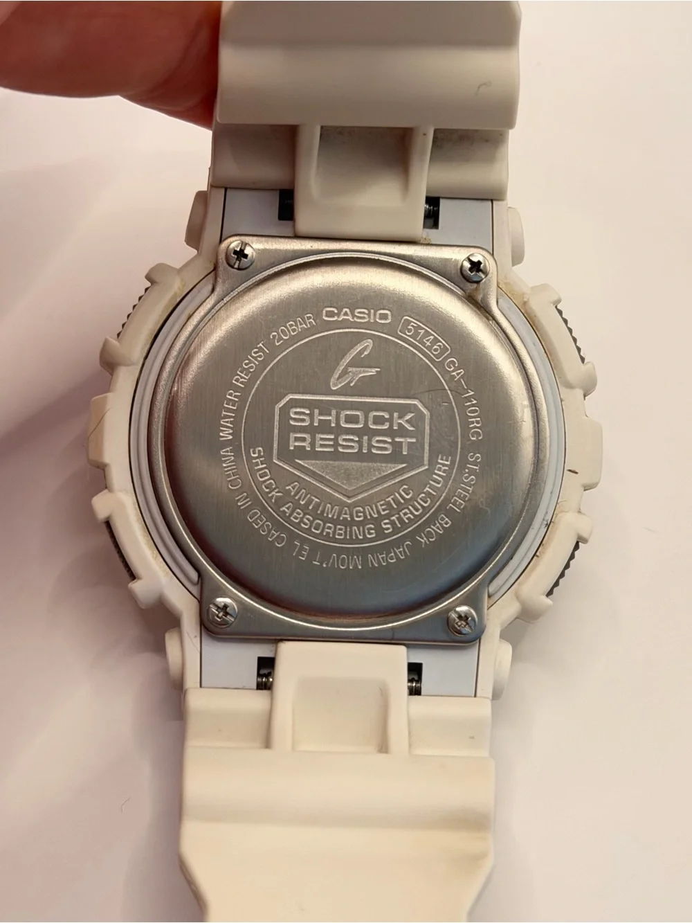 CASIO G-SHOCK GA-110RG-7AJF Analog & Digital, New Batteries, Excellent, Black/Go